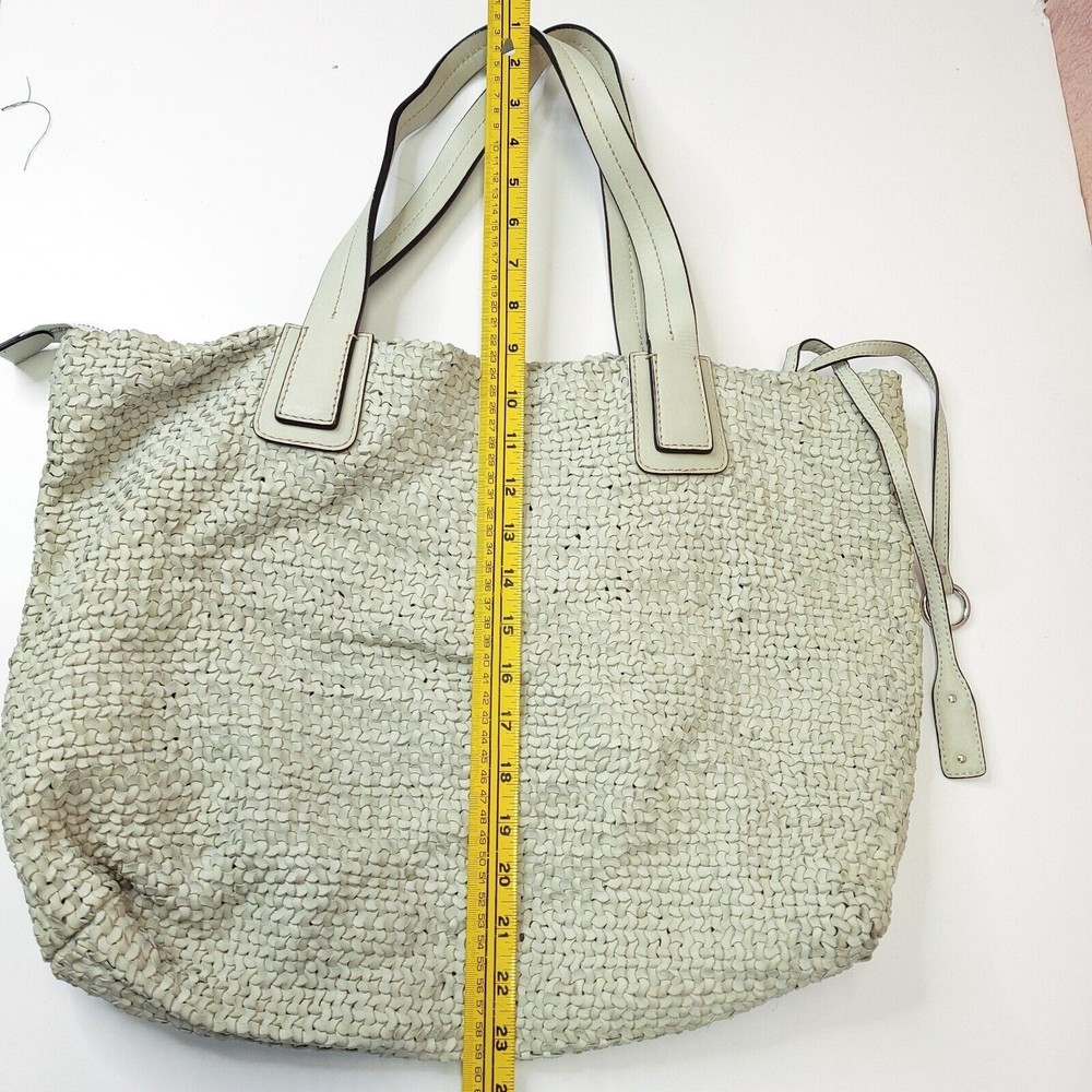 Abro Soft Leather Weave Bag Sage Green - Picture 10 of 10